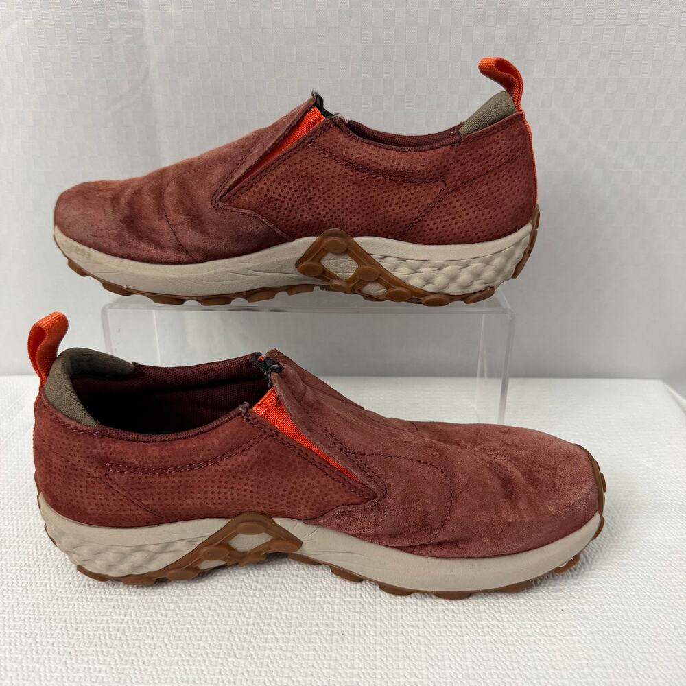 Merrell Jungle Moc AC+ Shoes Women's Size 8.5 Andorra Red Suede Slip On - Picture 8 of 9